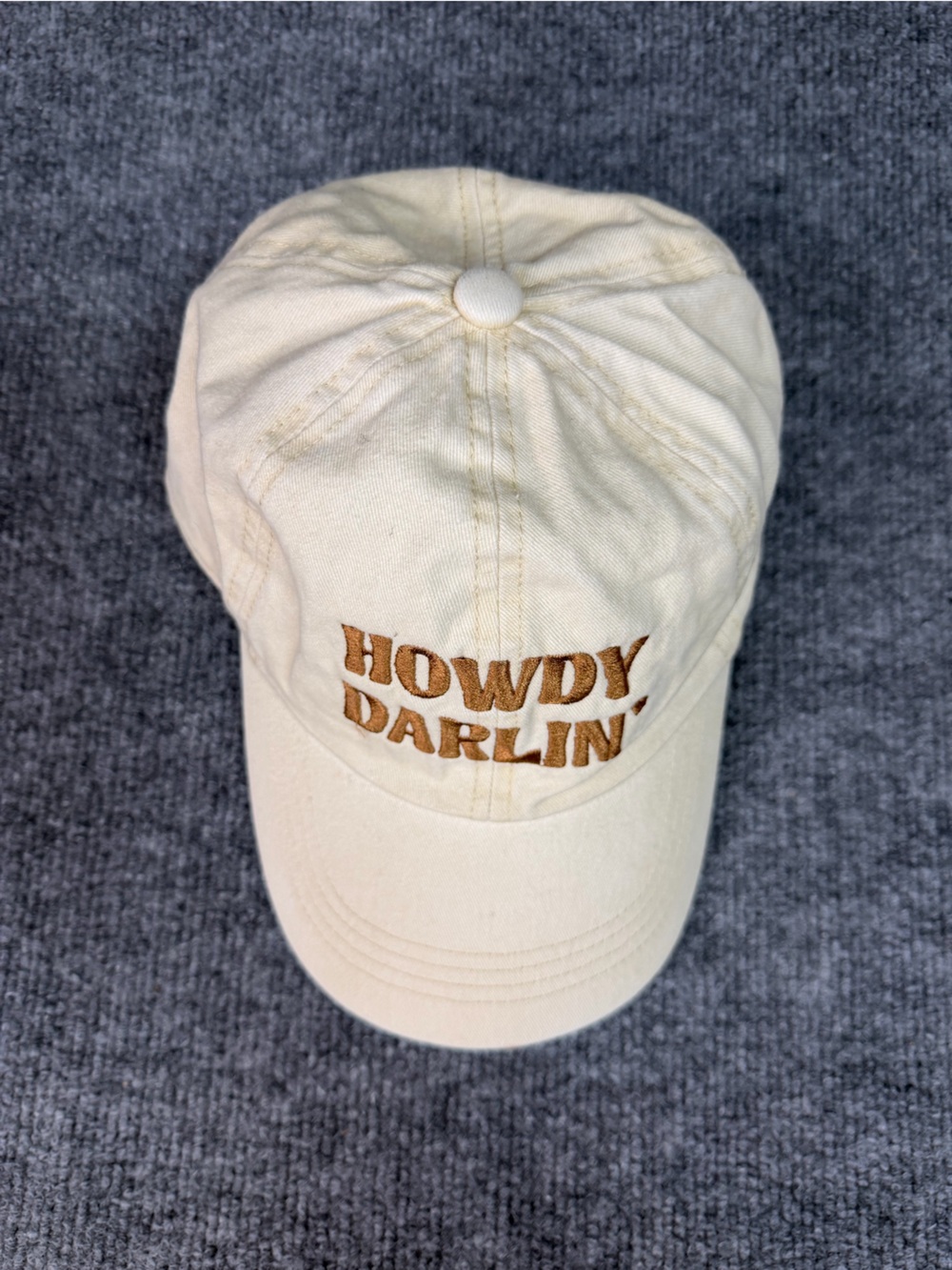 Cream Baseball Cap - Picture 2 of 5